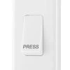 British General 800 Series 10A 1-Gang 1-Way Retractive Press Switch White