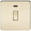Knightsbridge SF8341NPB 20A 1-Gang DP Control Switch Polished Brass With LED -British General Shop 102TY P