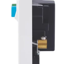 Schneider Electric Exclusive Square Edge 30mA 2-Gang 2P+E Switched Passive RCD Socket White -British General Shop 104JT A2