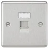 Knightsbridge CL45BC RJ45 Ethernet Socket Brushed Chrome 1 Knightsbridge CL45BC RJ45 Ethernet Socket Brushed Chrome -British General Shop 104TX P