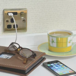 British General Nexus Metal 13A 1-Gang SP Switched Socket + 2.1A 2-Outlet Type A USB Charger Antique Brass With Black Inserts 7 British General Nexus Metal 13A 1-Gang SP Switched Socket + 2.1A 2-Outlet Type A USB Charger Antique Brass With Black Inserts -British General Shop 1066F A2
