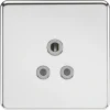 Knightsbridge SF5APCG 5A 1-Gang Unswitched Socket Polished Chrome With Colour-Matched Inserts 1 Knightsbridge SF5APCG 5A 1-Gang Unswitched Socket Polished Chrome With Colour-Matched Inserts -British General Shop 106TX P