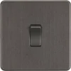 Knightsbridge SF2000SB 10AX 1-Gang 2-Way Light Switch Smoked Bronze -British General Shop 109TY P