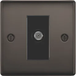 British General Nexus Metal 1-Gang F-Type Satellite Socket Black Nickel 7 British General Nexus Metal 1-Gang F-Type Satellite Socket Black Nickel -British General Shop 110XF A1