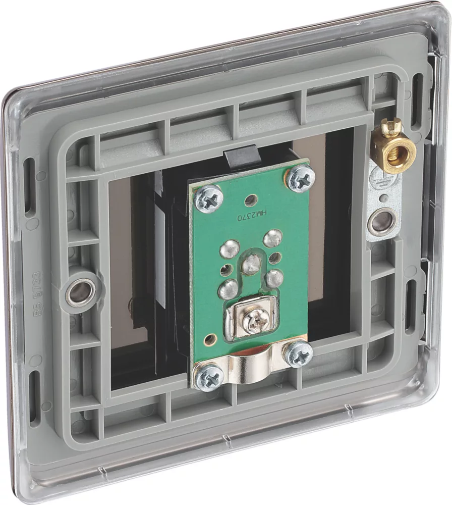 British General Nexus Metal 1-Gang F-Type Satellite Socket Black Nickel 5 British General Nexus Metal 1-Gang F-Type Satellite Socket Black Nickel - Image 3