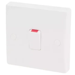 Schneider Electric Ultimate Slimline 20A 1-Gang DP Control Switch White