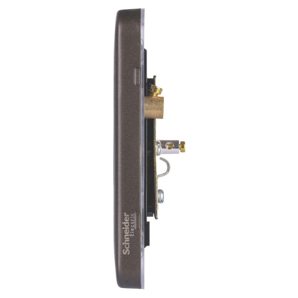 Schneider Electric Lisse Deco 1-Gang Coaxial TV / FM Socket Mocha Bronze With Black Inserts 5 Schneider Electric Lisse Deco 1-Gang Coaxial TV / FM Socket Mocha Bronze With Black Inserts - Image 3