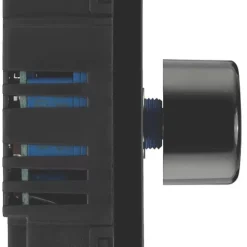 British General Evolve 2-Gang 2-Way LED Trailing Edge Double Push Dimmer With Rotary Control Grey With Black Inserts -British General Shop 112PY A5