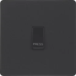 British General Evolve 10A 1-Gang 1-Way Bell Push Switch Matt Black With Black Inserts 11 British General Evolve 10A 1-Gang 1-Way Bell Push Switch Matt Black With Black Inserts -British General Shop 113PY A2