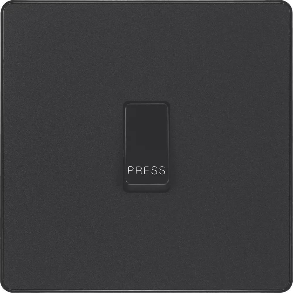 British General Evolve 10A 1-Gang 1-Way Bell Push Switch Matt Black With Black Inserts 5 British General Evolve 10A 1-Gang 1-Way Bell Push Switch Matt Black With Black Inserts - Image 3