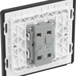 British General Evolve 20A 16AX 1-Gang Intermediate Light Switch Black -British General Shop 122PX A4