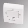 MK Logic Plus 10A 1-Gang 3-Pole Fan Isolator Switch White -British General Shop 12319 P