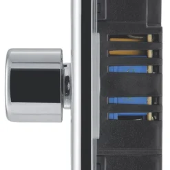 British General Nexus Metal 2-Gang 2-Way LED Dimmer Switch Polished Chrome -British General Shop 123FT A6