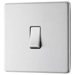 LAP 20A 16AX 1-Gang Intermediate Switch Brushed Stainless Steel