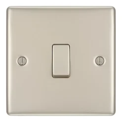 British General Nexus Metal 20A 16AX 1-Gang Int. Light Switch Pearl Nickel 12 British General Nexus Metal 20A 16AX 1-Gang Int. Light Switch Pearl Nickel -British General Shop 123PY A2