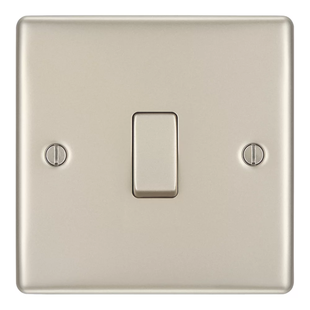 British General Nexus Metal 20A 16AX 1-Gang Int. Light Switch Pearl Nickel 5 British General Nexus Metal 20A 16AX 1-Gang Int. Light Switch Pearl Nickel - Image 3