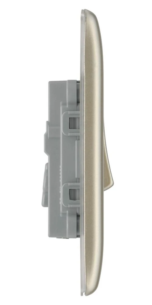 British General Nexus Metal 20A 16AX 1-Gang Int. Light Switch Pearl Nickel 9 British General Nexus Metal 20A 16AX 1-Gang Int. Light Switch Pearl Nickel - Image 7