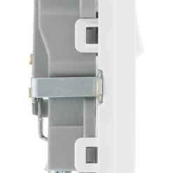 British General Evolve 13A 1-Gang SP Switched Socket Brushed Steel With White Inserts 14 British General Evolve 13A 1-Gang SP Switched Socket Brushed Steel With White Inserts -British General Shop 126RF A5