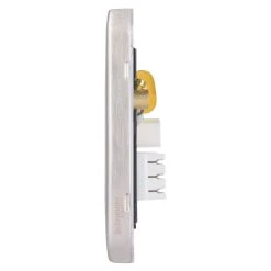 Schneider Electric Lisse Deco Master Telephone Socket Brushed Stainless Steel With Black Inserts -British General Shop 131FF A2