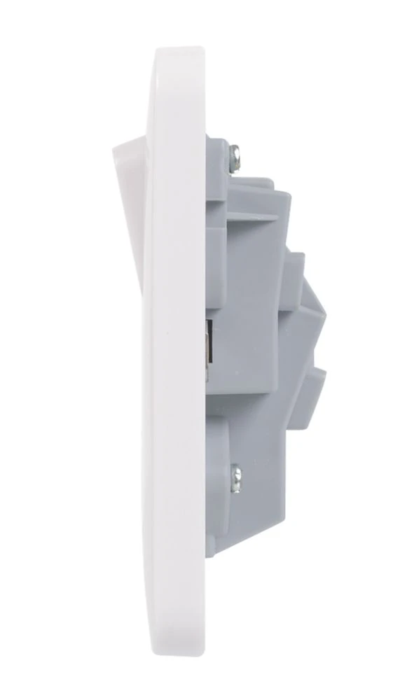Schneider Electric Lisse 13A 1-Gang DP Switched Plug Socket White 5 Schneider Electric Lisse 13A 1-Gang DP Switched Plug Socket White - Image 3