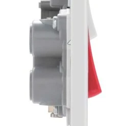 British General 800 Series 45A 2-Gang DP Cooker Switch & 13A DP Switched Socket White With LED -British General Shop 137HV A2