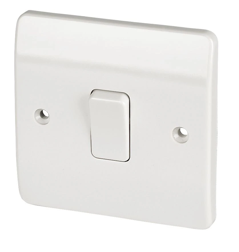 MK Logic Plus 10AX 1-Gang 1-Way Light Switch White 3 MK Logic Plus 10AX 1-Gang 1-Way Light Switch White