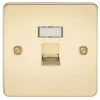 Knightsbridge FPRJ45PB RJ45 Ethernet Socket Polished Brass -British General Shop 144TX P