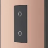 British General Evolve 1-Gang 2-Way LED Single Secondary Trailing Edge Touch Dimmer Switch Copper With Black Inserts -British General Shop 148PY P