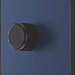 British General Evolve 1-Gang 2-Way LED Trailing Edge Single Push Dimmer Switch With Rotary Control Blue With Black Inserts