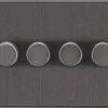 Knightsbridge SF2184SB 4-Gang 2-Way LED Dimmer Switch Smoked Bronze 1 Knightsbridge SF2184SB 4-Gang 2-Way LED Dimmer Switch Smoked Bronze -British General Shop 154TX P