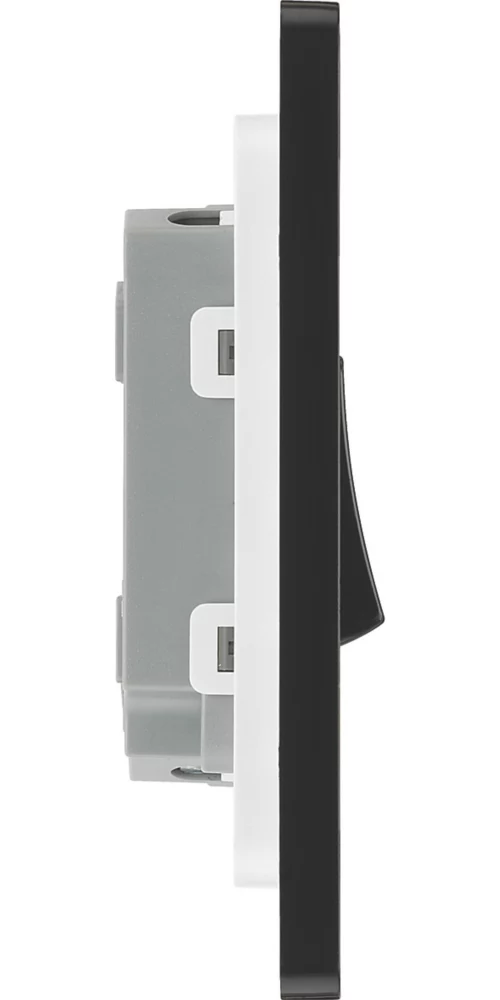 British General Evolve 20 A 16AX 2-Gang 2-Way Light Switch Matt Black With Black Inserts 8 British General Evolve 20 A 16AX 2-Gang 2-Way Light Switch Matt Black With Black Inserts - Image 6