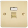 Knightsbridge FPRJ45BB RJ45 Ethernet Socket Brushed Brass -British General Shop 159TY P