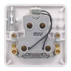 Schneider Electric Lisse 50A 1-Gang DP Cooker Switch White With LED -British General Shop 1658J A3