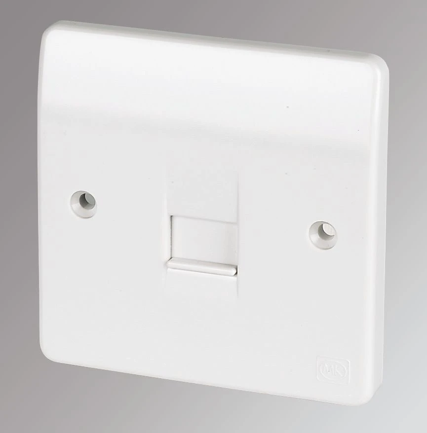 MK Logic Plus Master Telephone Socket White 3 MK Logic Plus Master Telephone Socket White
