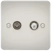 Knightsbridge FP0140PL 2-Gang Isolated Coaxial TV & F-Type Satellite Socket Pearl 1 Knightsbridge FP0140PL 2-Gang Isolated Coaxial TV & F-Type Satellite Socket Pearl -British General Shop 168TX P