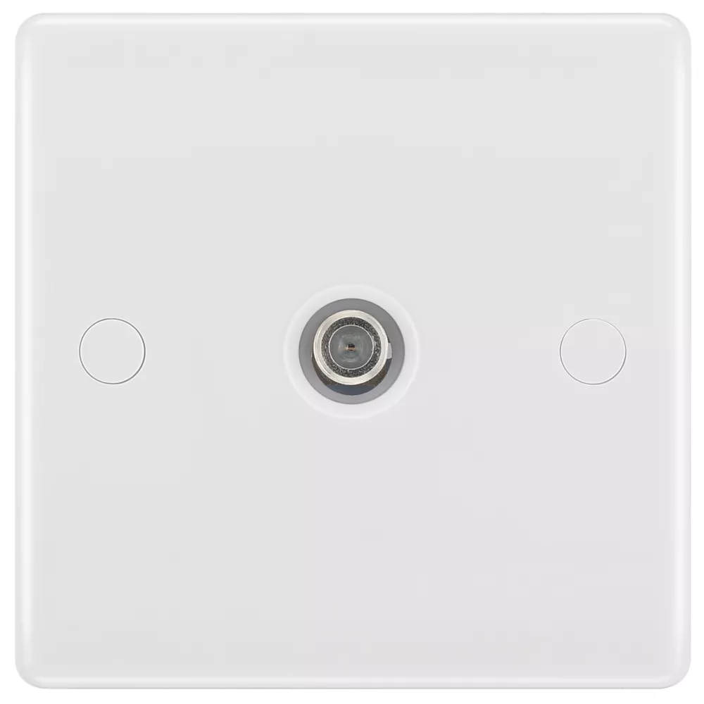 British General 800 Series 1-Gang F-Type Satellite Socket White 4 British General 800 Series 1-Gang F-Type Satellite Socket White - Image 2