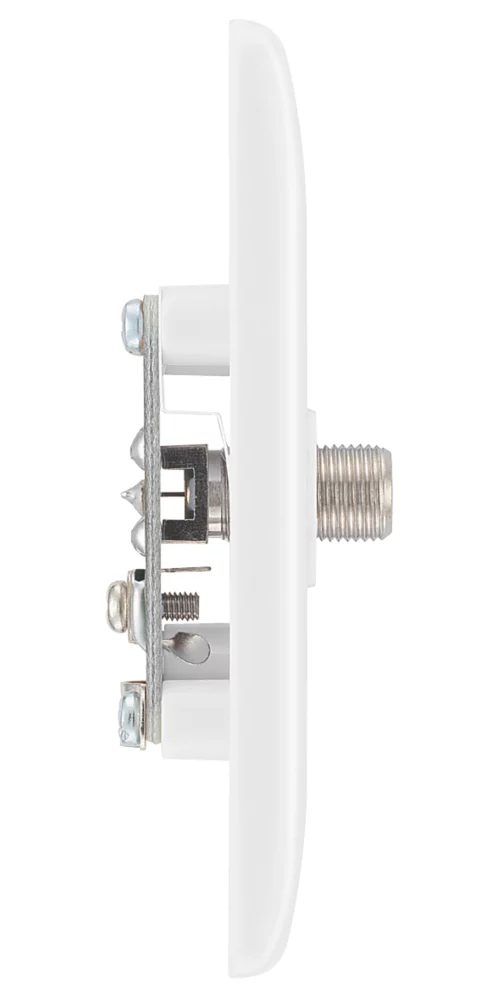 British General 800 Series 1-Gang F-Type Satellite Socket White 6 British General 800 Series 1-Gang F-Type Satellite Socket White - Image 4