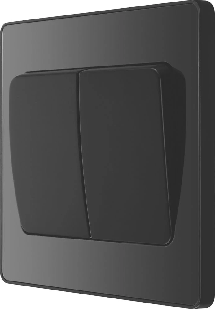 British General Evolve 20 A 16AX 2-Gang 2-Way Wide Rocker Light Switch Black With Black Inserts 3 British General Evolve 20 A 16AX 2-Gang 2-Way Wide Rocker Light Switch Black With Black Inserts