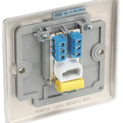 British General Nexus Metal Master Telephone Socket Pearl Nickel With Colour-Matched Inserts 13 British General Nexus Metal Master Telephone Socket Pearl Nickel With Colour-Matched Inserts -British General Shop 173XG A4