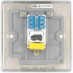 British General Nexus Metal Master Telephone Socket Pearl Nickel With Colour-Matched Inserts 14 British General Nexus Metal Master Telephone Socket Pearl Nickel With Colour-Matched Inserts -British General Shop 173XG A5