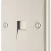 British General Nexus Metal Master Telephone Socket Pearl Nickel With Colour-Matched Inserts -British General Shop 173XG P