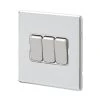 MK Aspect 10AX 3-Gang 2-Way Switch Polished Chrome With White Inserts 1 MK Aspect 10AX 3-Gang 2-Way Switch Polished Chrome With White Inserts -British General Shop 177FF P