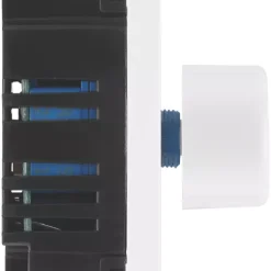 British General Evolve 2-Gang 2-Way LED Trailing Edge Double Push Dimmer With Rotary Control Pearlescent White With White Inserts -British General Shop 180PY A5