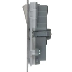 LAP 13A 2-Gang SP Switched Socket + 3.1A 2-Outlet Type A USB Charger Brushed Stainless Steel With White Inserts 11 LAP 13A 2-Gang SP Switched Socket + 3.1A 2-Outlet Type A USB Charger Brushed Stainless Steel With White Inserts -British General Shop 1861P A2