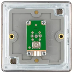 LAP 1-Gang Coaxial TV Socket Black Nickel -British General Shop 192KJ A3