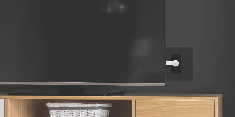 British General Evolve 1-Gang Coaxial TV / FM Socket Matt Black With Black Inserts 9 British General Evolve 1-Gang Coaxial TV / FM Socket Matt Black With Black Inserts - Image 7