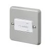MK Contoura 10A 1-Gang 3-Pole Fan Isolator Switch Grey With White Inserts -British General Shop 200RG P