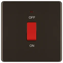 LAP 45A 1-Gang DP Cooker Switch Black Nickel With LED 7 LAP 45A 1-Gang DP Cooker Switch Black Nickel With LED -British General Shop 201KJ A1