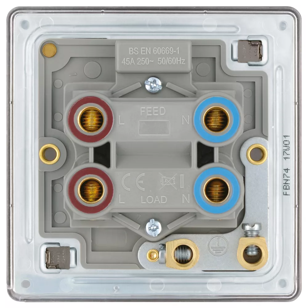 LAP 45A 1-Gang DP Cooker Switch Black Nickel With LED 6 LAP 45A 1-Gang DP Cooker Switch Black Nickel With LED - Image 4