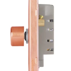 Schneider Electric Lisse Deco 1-Gang 2-Way LED Dimmer Switch Copper -British General Shop 205HX A2